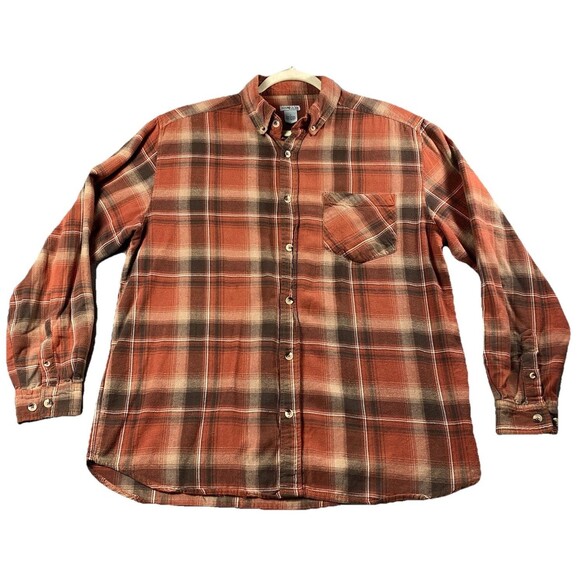 SUN RIVER MEN'S CLASSIC FLANNEL PLAID SHIRT SIZE L - Picture 1 of 3